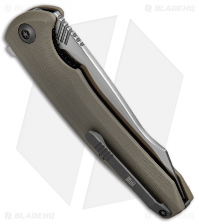 WE Knife Co. 617F Liner Lock Flipper Knife Tan G-10 (3.8" Satin)