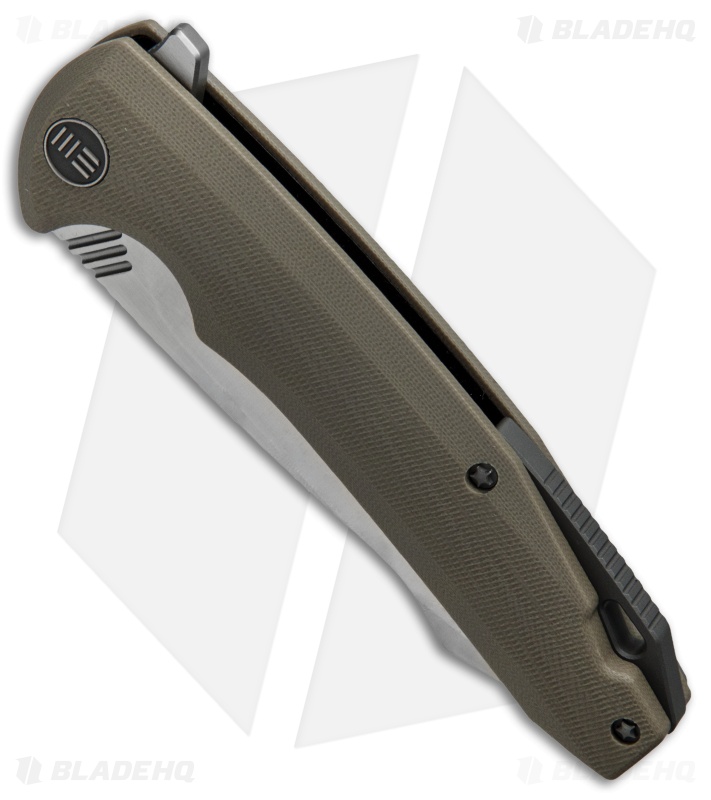 WE Knife Co. 617F Liner Lock Flipper Knife Tan G-10 (3.8" Satin)