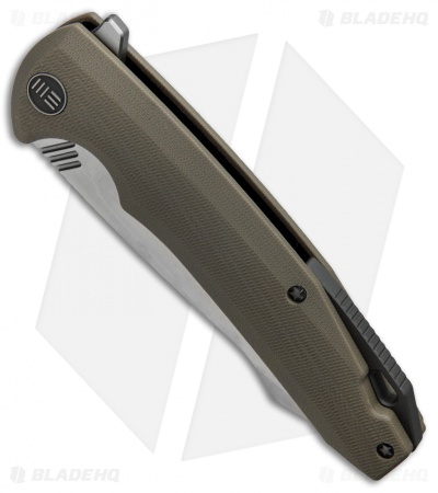 WE Knife Co. 617F Liner Lock Flipper Knife Tan G-10 (3.8" Satin)