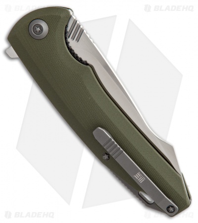 WE Knife Co. 617D Liner Lock Flipper Knife Green G-10 (3.8" Satin)