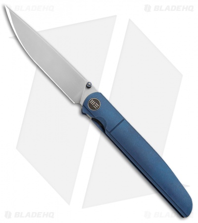 WE Knife Co. 618F Frame Lock Knife Blue Titanium (3.8" Satin)