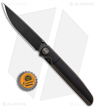 WE Knife Co. 618G Frame Lock Knife Bronze/Black Titanium (3.8" Black Stonewash)