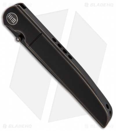 WE Knife Co. 618G Frame Lock Knife Bronze/Black Titanium (3.8" Black Stonewash)