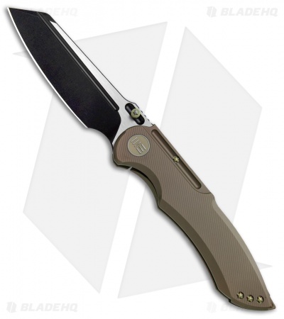 WE Knife Co. 620I Frame Lock Knife  Bronze Titanium (4" Black)