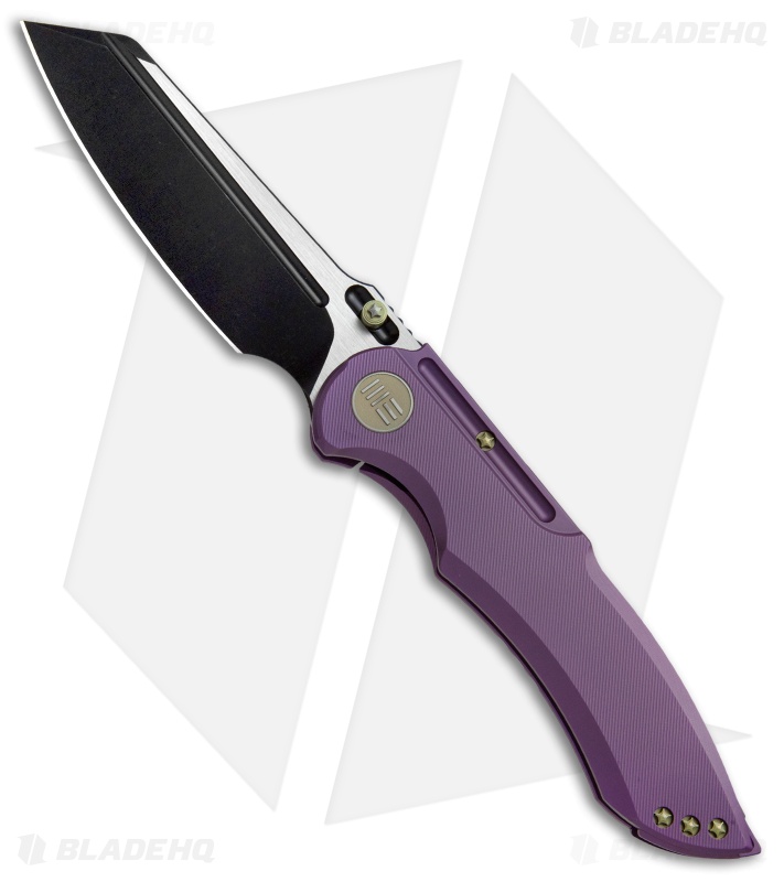 WE Knife Co. 620A Frame Lock Knife Purple Titanium (4" Black)