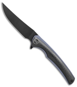 WE Knife Co. 704CF-G Liner Lock Knife CF/Blue Ti (3.6" Black Stonewash)