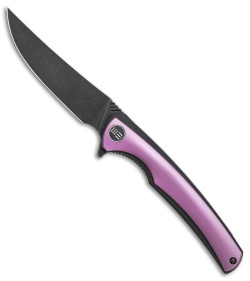 WE Knife Co. 704F Liner Lock Knife Purple Ti (3.6" Black Stonewash)