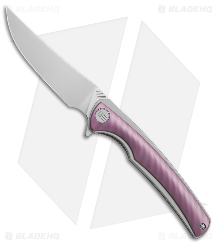 WE Knife Co. 704A Liner Lock Knife Purple Ti (3.6" Hand Rubbed)