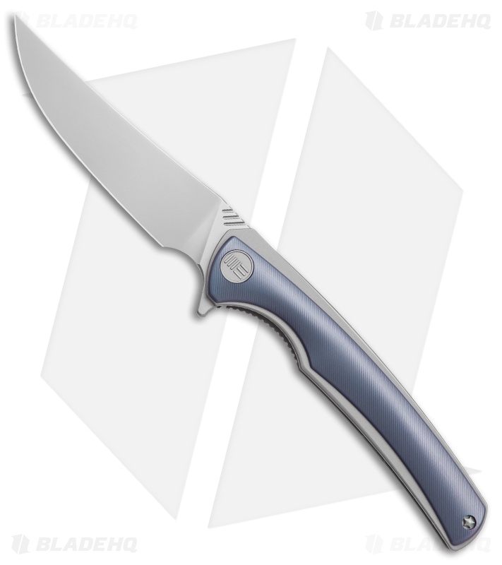 WE Knife Co. 704B Liner Lock Knife Blue Ti (3.6" Hand Rubbed)