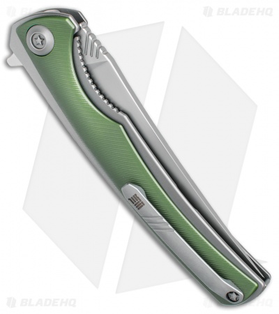 WE Knife Co. 704C Liner Lock Knife Green Ti (3.6" Hand Rubbed)