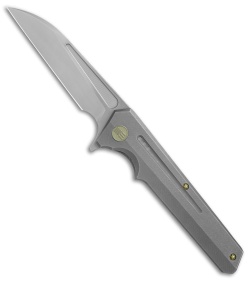 WE Knife Co. 705C Frame Lock Knife Gray Titanium (3.6" Hand Rubbed)