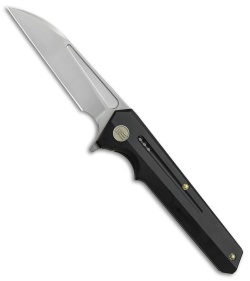 WE Knife Co. 705E Frame Lock Knife Black Titanium (3.6" Hand Rubbed)