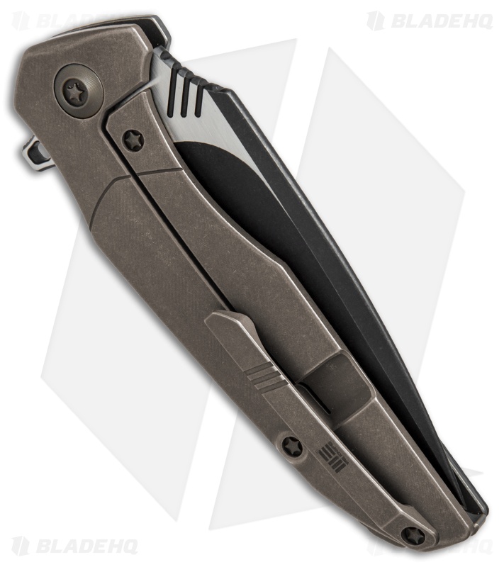 WE Knife Co. Nitida Frame Lock Knife Bronze Ti/CF (3.5" Black SW) 707C
