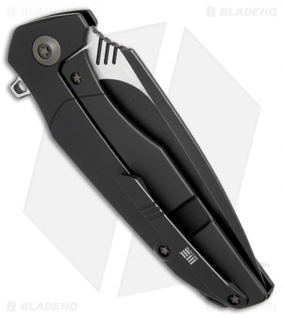 WE Knife Co. Nitida Frame Lock Knife Black Ti/CF (3.5" Black SW) 707E