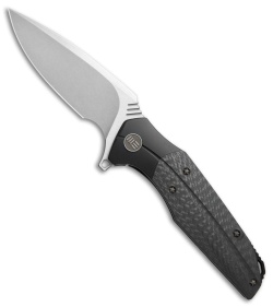 WE Knife Co. Nitida Frame Lock Knife Black Ti/CF (3.5" Stonewash) 707F