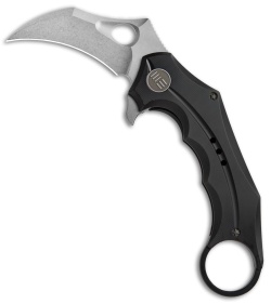 WE Knife Co. 708H Karambit Frame Lock Knife Black Ti (2.6" Stonewash)