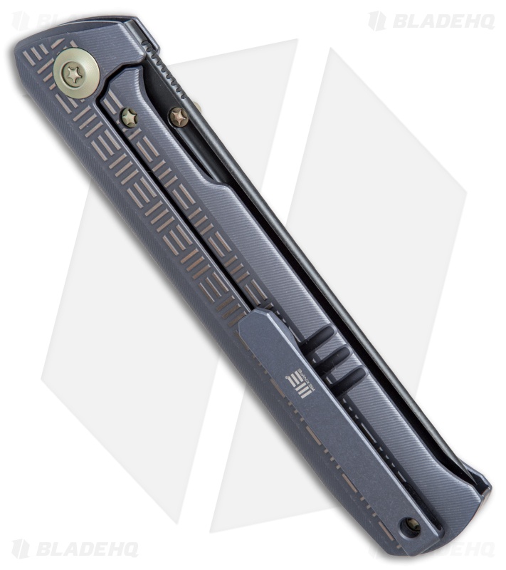 WE Knife Co. Straight Up Frame Lock Knife Blue (3.9" Black) 710C