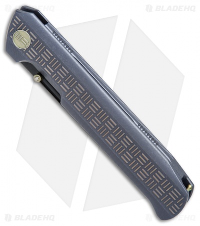 WE Knife Co. Straight Up Frame Lock Knife Blue (3.9" Black) 710C