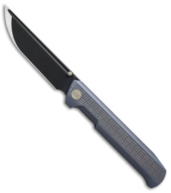 WE Knife Co. Straight Up Frame Lock Knife Blue (3.9" Black) 710C