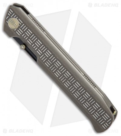 WE Knife Co. Straight Up Frame Lock Knife Bronze Ti (3.9" Black) 710G