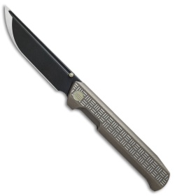 WE Knife Co. Straight Up Frame Lock Knife Bronze Ti (3.9" Black) 710G