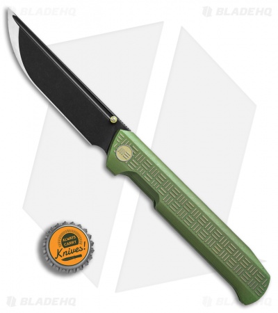 WE Knife Co. Straight Up Frame Lock Knife Green (3.9" Black) 710E