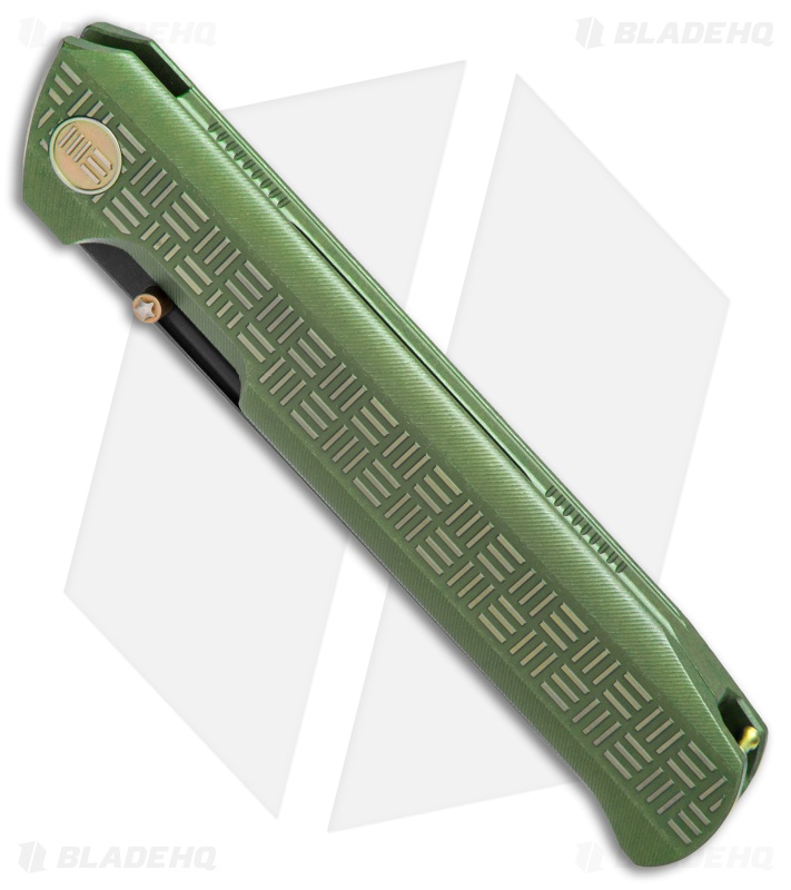 WE Knife Co. Straight Up Frame Lock Knife Green (3.9" Black) 710E