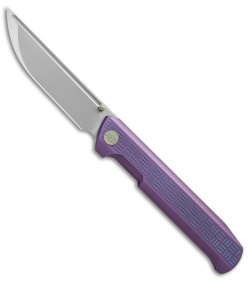 WE Knife Co. Straight Up Frame Lock Knife Purple (3.9" Satin) 710B