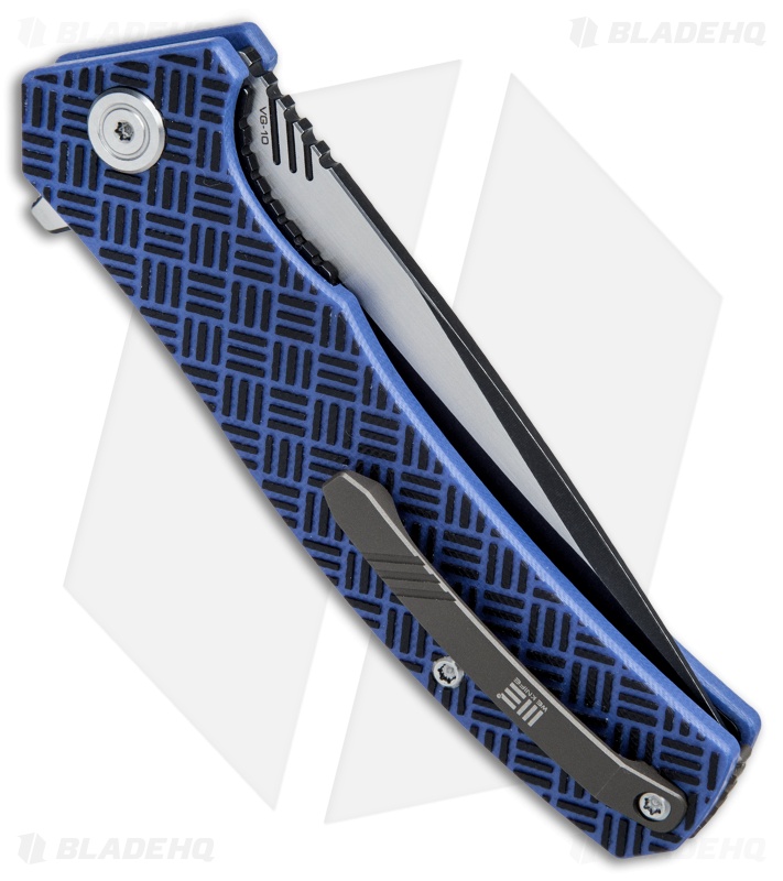 WE Knife Co. Blitz Liner Lock Knife Blue G-10 (3.4" Black SW) 711A 
