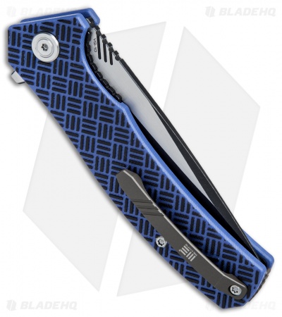 WE Knife Co. Blitz Liner Lock Knife Blue G-10 (3.4" Black SW) 711A 