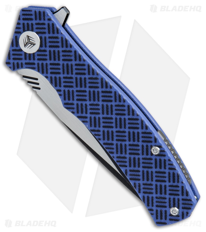 WE Knife Co. Blitz Liner Lock Knife Blue G-10 (3.4" Black SW) 711A 