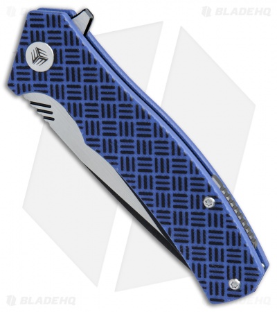 WE Knife Co. Blitz Liner Lock Knife Blue G-10 (3.4" Black SW) 711A 