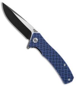 WE Knife Co. Blitz Liner Lock Knife Blue G-10 (3.4" Black SW) 711A 