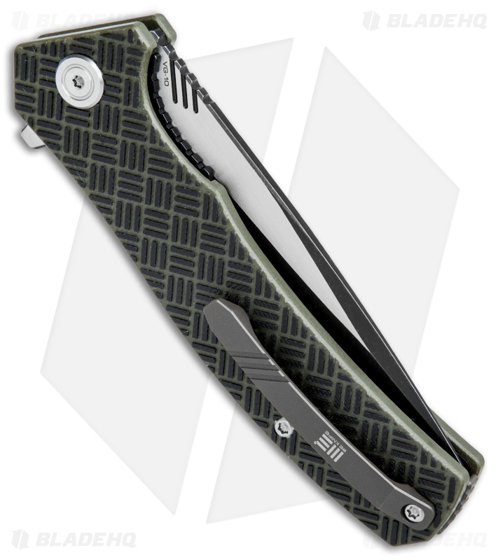 WE Knife Co. Blitz Liner Lock Knife Green G-10 (3.4" Black SW) 711B