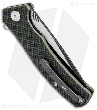 WE Knife Co. Blitz Liner Lock Knife Green G-10 (3.4" Black SW) 711B
