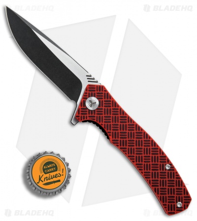 WE Knife Co. Blitz Liner Lock Knife Red G-10 (3.4" Black SW) 711C