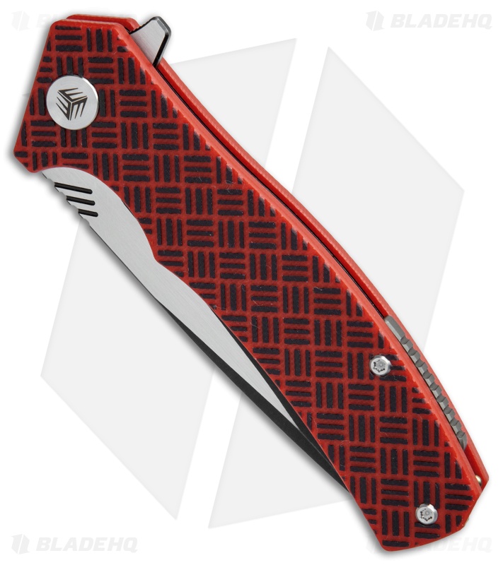 WE Knife Co. Blitz Liner Lock Knife Red G-10 (3.4" Black SW) 711C