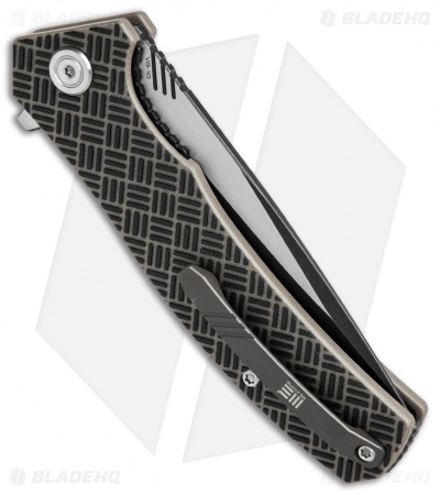 WE Knife Co. Blitz Liner Lock Knife Tan G-10 (3.4" Black SW) 711D