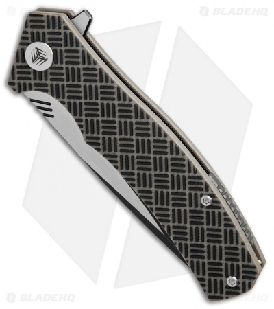 WE Knife Co. Blitz Liner Lock Knife Tan G-10 (3.4" Black SW) 711D