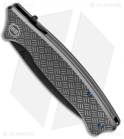WE Knife Co. Balaenoptera Frame Lock Knife Gray Ti (3.5" Black) 712C