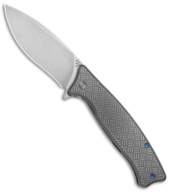 WE Knife Co. Balaenoptera Frame Lock Knife Gray Ti (3.5" Stonewash) 712D