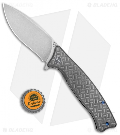 WE Knife Co. Balaenoptera Frame Lock Knife Gray Ti (3.5" Stonewash) 712D