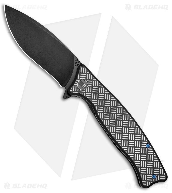 WE Knife Co. Balaenoptera Frame Lock Knife Black/Gray Ti (3.5" Black