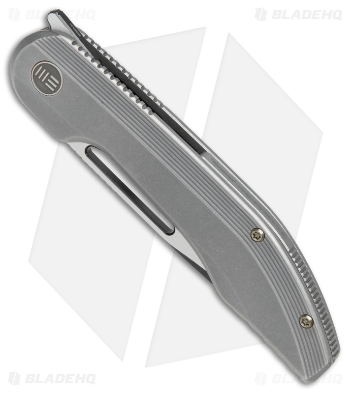We Knife Co. Slipstream Frame Lock Knife Gray Ti (3.75" Black) 714B