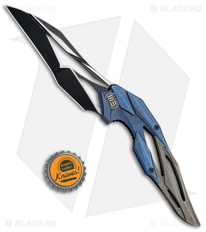 WE Knife Co. Isham Eschaton Knife Blue/Bronze Titanium (3.85" Black) 719A