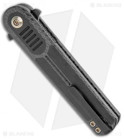 WE Knife Co. Lundquist Angst Frame Lock Knife Black G-10/CF (3.06" Black) 2002C