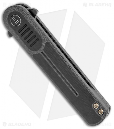 WE Knife Co. Lundquist Angst Frame Lock Knife Black G-10/CF (3.06" Black) 2002C