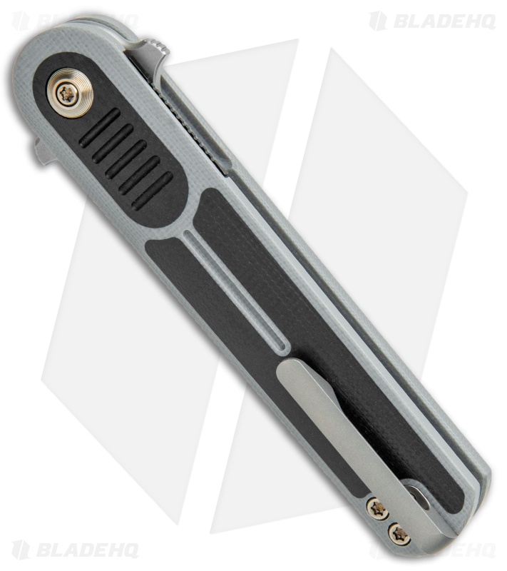 WE Knife Co. Lundquist Angst Liner Lock Knife Gray/Black G-10 (3.06" SW) 2002B