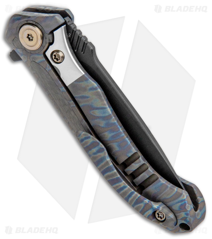 WE Knife Co. Anodyne Integral Frame Lock Knife FlamedTi/CF (2.35" Black SW) 914B
