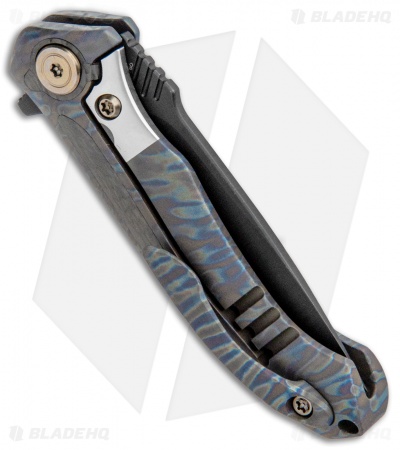 WE Knife Co. Anodyne Integral Frame Lock Knife FlamedTi/CF (2.35" Black SW) 914B